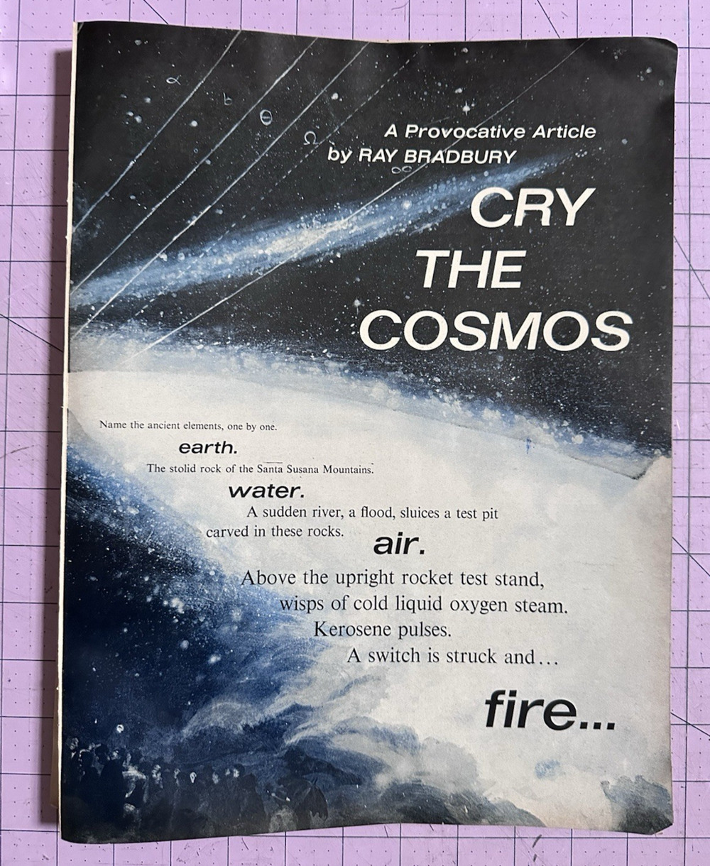 Full Article Ray Bradbury Essay Cry the Cosmos 1972 Life Magazine
